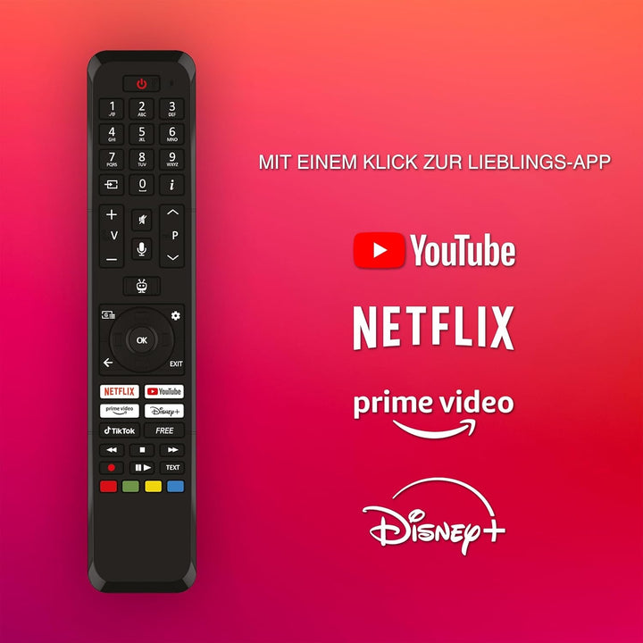 Telefunken Fernseher 32 Zoll Smart TV Powered by Tivo (Full HD, HDR, Triple-Tuner, 6 Monate HD+ Inkl.) XF32TO750S