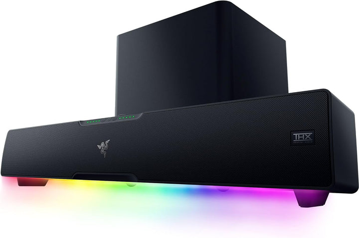 Razer Leviathan V2 - Pc-Gaming-Soundbar (Mit Dolby 5.1 Surround Sound, Leistungsstarkem Subwoofer Für Tiefe Bässe, Ideal Für Gaming, Filme Und Musik) Schwarz