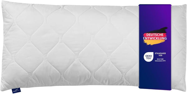 Pernă Traumnacht aloe vera cu husă confortabilă din microfibră moale catifelată, 40X80 cm, certificată Oeko-Tex, produsă în conformitate cu standardul de calitate german