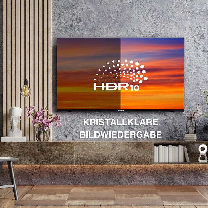 Telefunken Fernseher 32 Zoll Smart TV Powered by Tivo (Full HD, HDR, Triple-Tuner, 6 Monate HD+ Inkl.) XF32TO750S