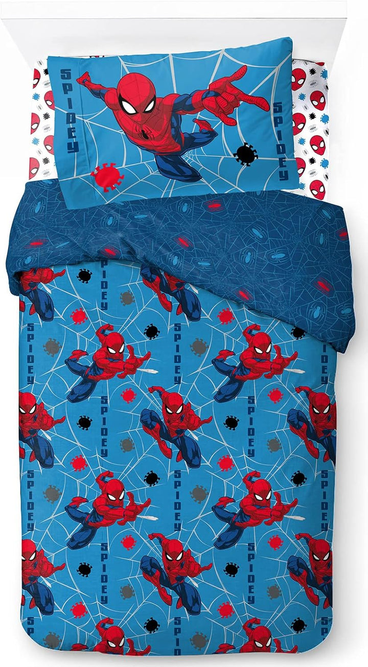 Jay Franco Disney Minnie Hearts & Love 100% Baumwolle Kinderbettwäsche-Set 135X200 Cm Einzelbettgröße - Bettbezug + Kissenbezug 50X70 Cm