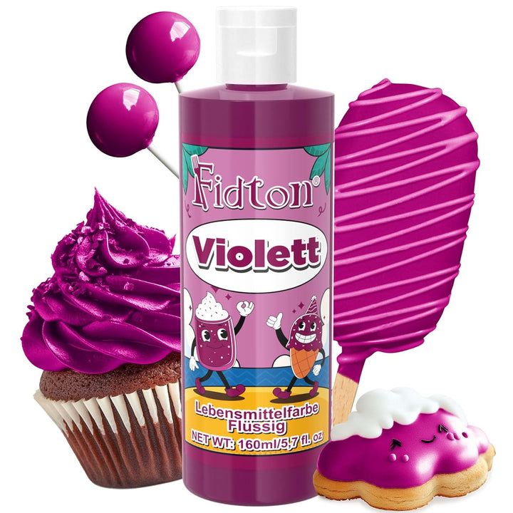 Lebensmittelfarbe Gel - Fidton 12 Farben Hochkonzentrierte Lebensmittelfarben, Food Coloring Set Für Lebensmittel Farben, Fondant, Essbare Tortendeko, Eier Färben, Backen, Glasur, Makronen - 6 Ml