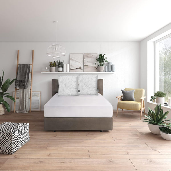 Traumnacht Green Basic Pillow Set format din două perne 80 X 80 Cm, certificat Oeko-Tex, produs în conformitate cu standardul de calitate german