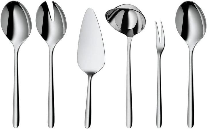 WMF Flame plus Besteck Set 12 Personen, 66 Teilig, 60 Teile Mit Servierbesteck, Hohlheftmesser, Cromargan Protect Poliert, Kratzbeständig, Spülmaschinenfest