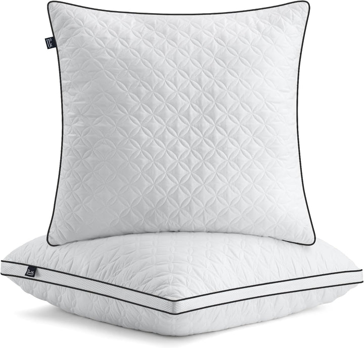 Pernă Bedstory 40X80Cm Set de 2 perne, pernă de dormit din microfibră 2X950G, pernă de pat respirabilă și lavabilă, ideală pentru un somn odihnitor profund, certificată Oeko-Tex