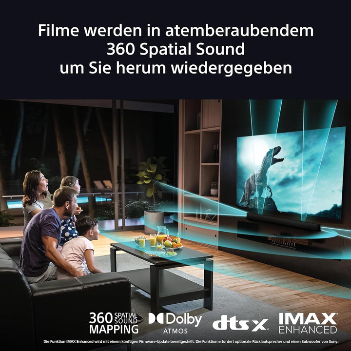 Sony BRAVIA Theatre Bar 8 Dolby Atmos Soundbar Für Fernseher, 11 Lautsprecher, Wifi, Bluetooth, 360 Spatial Sound Mapping, Modell 2024