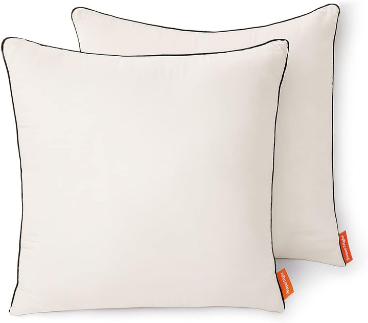 Pernă Sweetnight 40X80 Set de 2, pernă moale și de susținere a gâtului fabricată din umplutură de pernă din microfibră 2X800G, pernă de dormit pentru toate pozițiile de dormit, capac din fibră de bambus confortabil și respirabil, alb