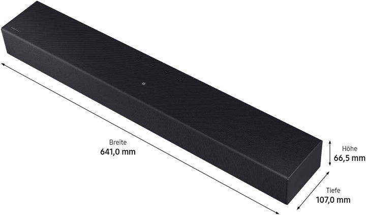 Samsung HW-C410G 2.0-Kanal C-Soundbar, Integrierter Subwoofer, Surround Sound Expansion, Dolby Digital 2.0, DTS 2.0, Bluetooth & NFC, One Remote Control [2023]