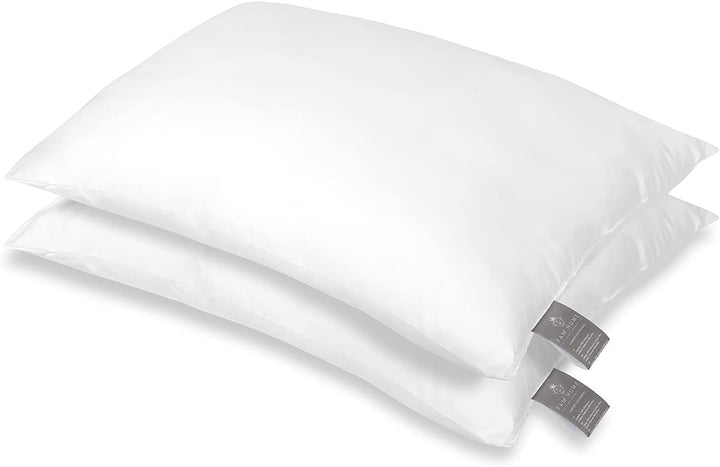 FAM Home Pernă 80X80 Set de 2 Microfibre moi - Pernă 80X80 Suferă de alergii Cu suport optim pentru gât și cap - Pernă interioară Respirabilă Reglarea umidității Antibacteriană