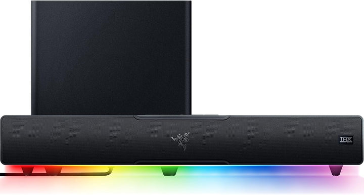 Razer Leviathan V2 - Pc-Gaming-Soundbar (Mit Dolby 5.1 Surround Sound, Leistungsstarkem Subwoofer Für Tiefe Bässe, Ideal Für Gaming, Filme Und Musik) Schwarz