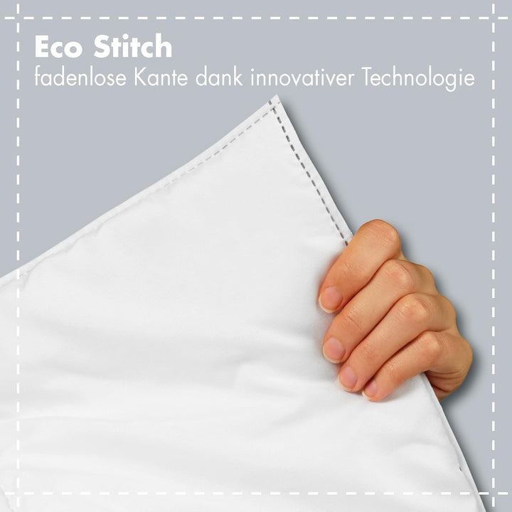 Traumnacht Green Basic Pillow Set format din două perne 80 X 80 Cm, certificat Oeko-Tex, produs în conformitate cu standardul de calitate german
