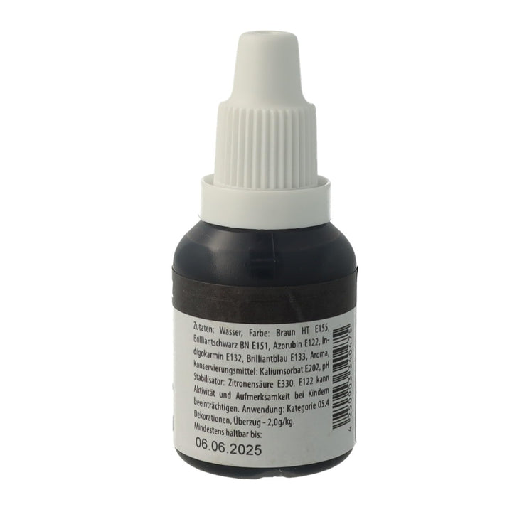Bakeryteam Airbrush Lebensmittelfarbe Schwarz/Black 20Ml