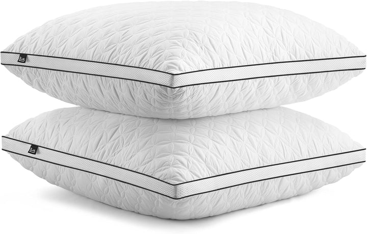 Pernă Bedstory 40X80Cm Set de 2 perne, pernă de dormit din microfibră 2X950G, pernă de pat respirabilă și lavabilă, ideală pentru un somn odihnitor profund, certificată Oeko-Tex