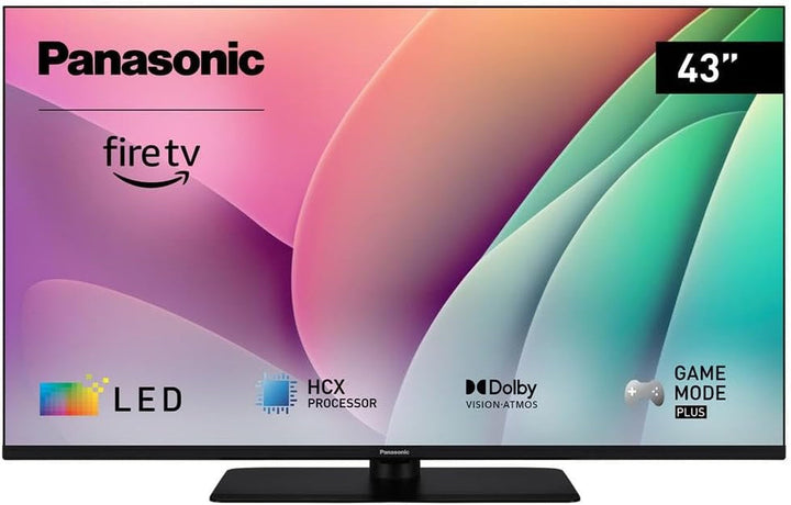 Panasonic TV-50W80AEZ, W80 Serie 50 Zoll 4K Ultra HD LED Smart TV, 2024, Fire TV, Dolby Vision & Atmos, Game Mode Plus, Alexa Sprachsteuerung, Airplay, Schwarz