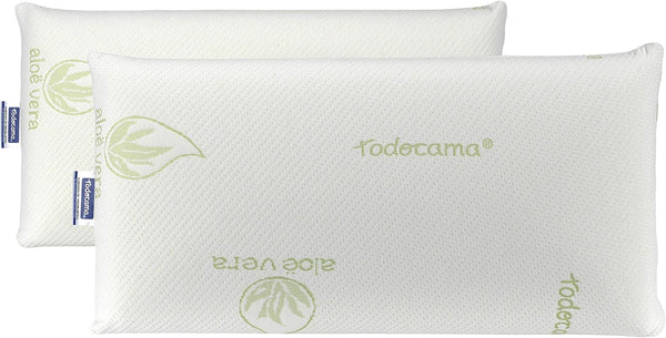Todocama Todolit viscoelastic aloe vera plus pernă, verde, 2 bucăți, 75 cm