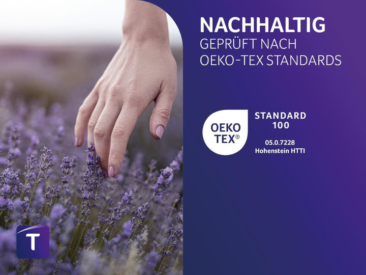 Pernă Traumnacht aloe vera cu husă confortabilă din microfibră moale catifelată, 40X80 cm, certificată Oeko-Tex, produsă în conformitate cu standardul de calitate german